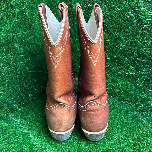 ACME Brown Western Cowboy Boots - Picture 4 of 10